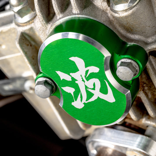 MACH TAPPET COVERS - GREEN - KLX110L