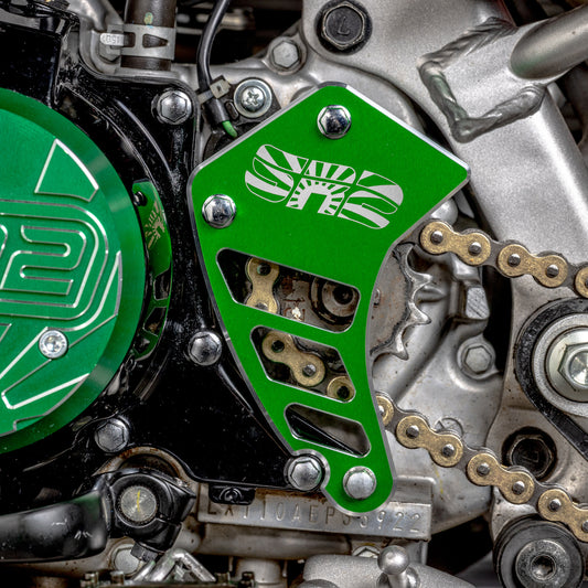JDM SPROCKET GUARD - GREEN - KLX110L
