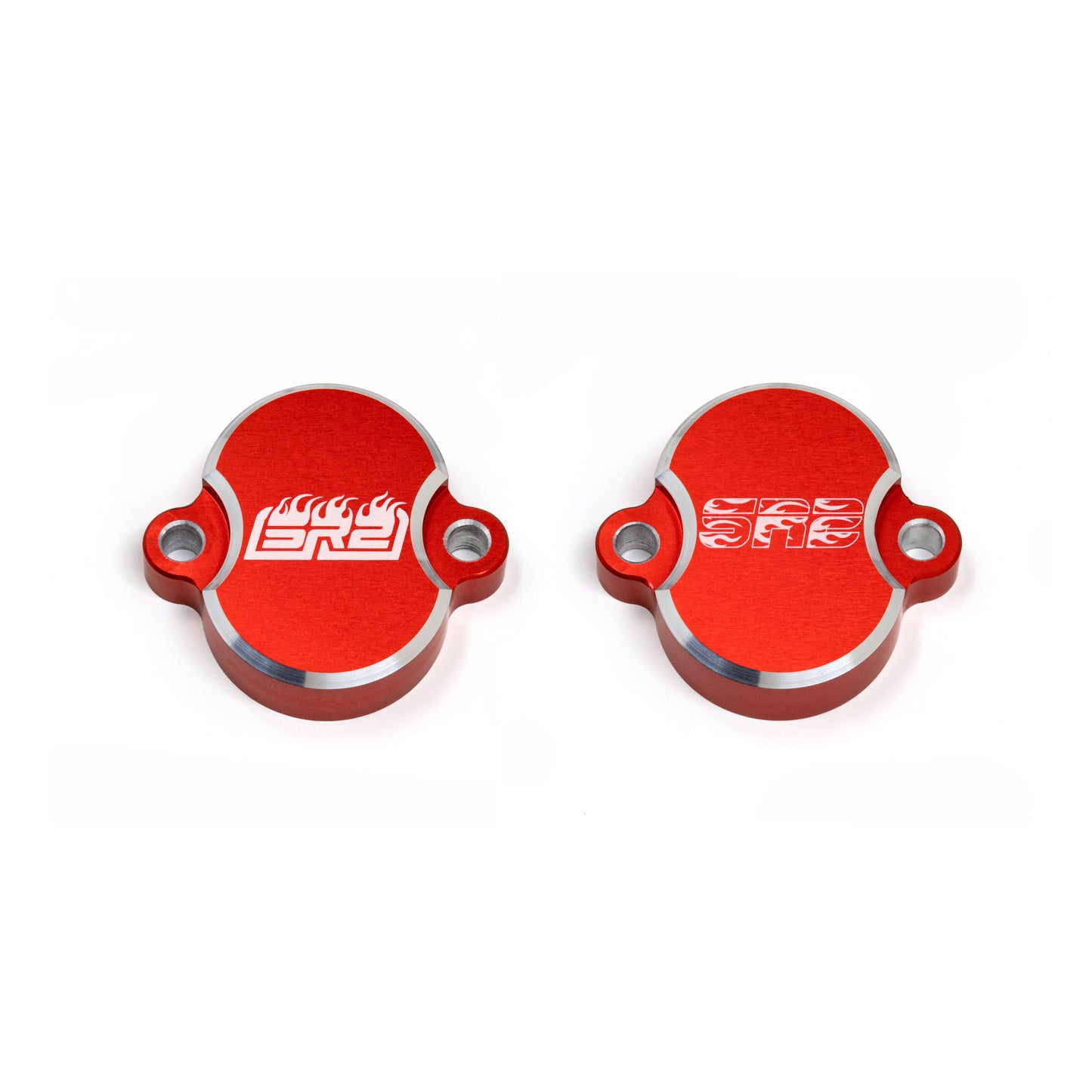 FLAMES TAPPET COVERS - RED - KLX110L