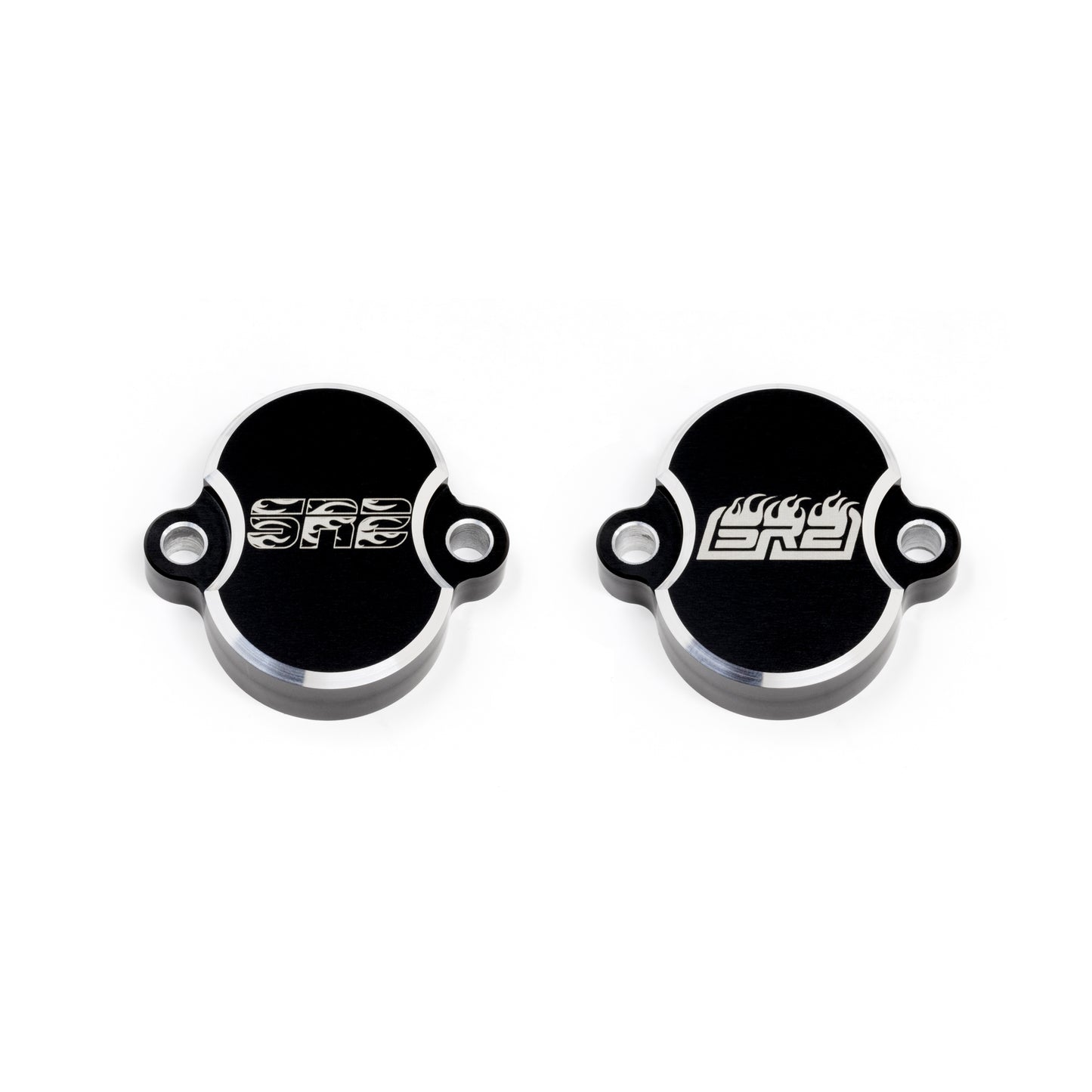 FLAMES TAPPET COVERS - BLACK - KLX110L