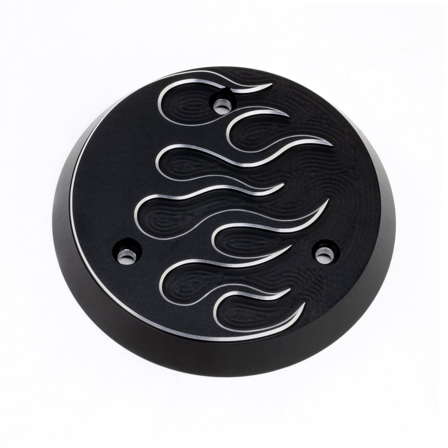 FLAMES ENGINE SIDE COVER - BLACK - KLX110L