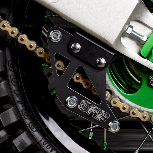 FLAMES CHAIN GUIDE - BLACK - KLX110L