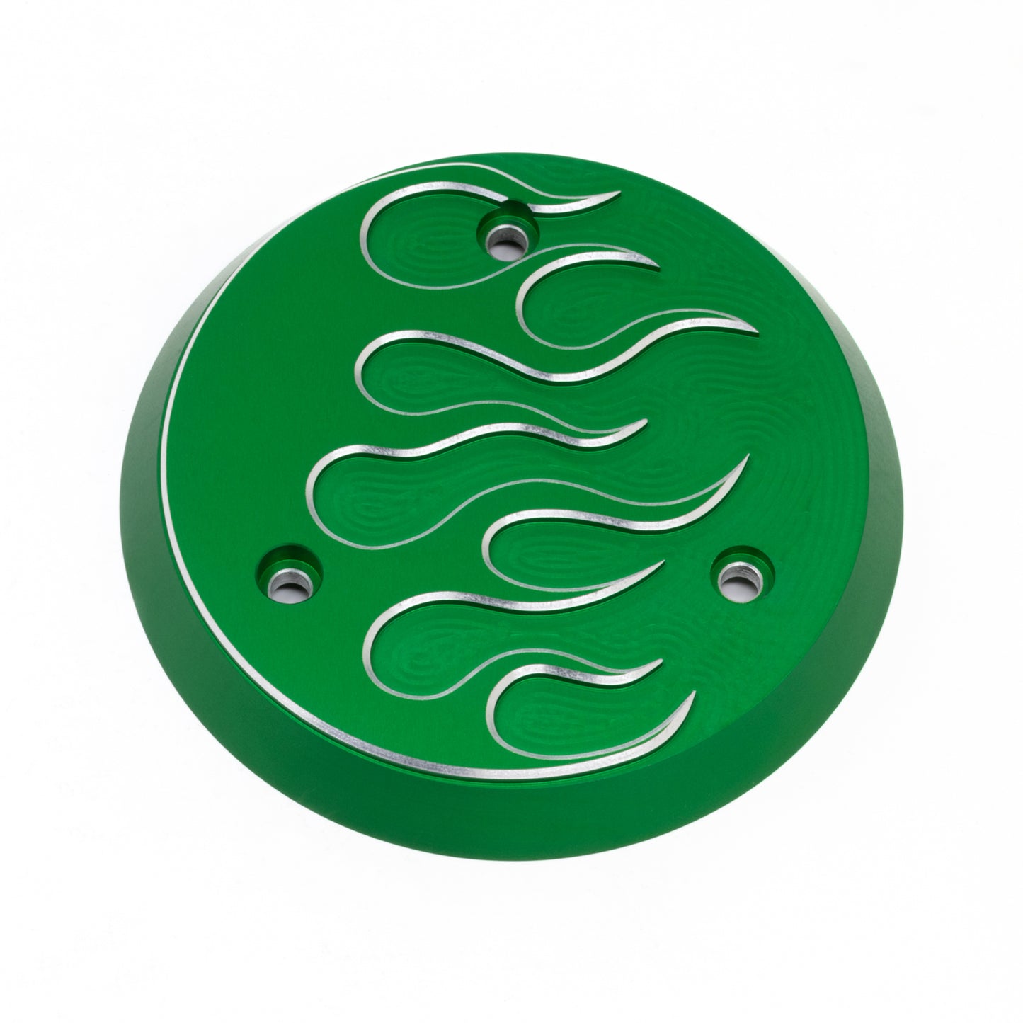 FLAMES ENGINE SIDE COVER - GREEN - KLX110L