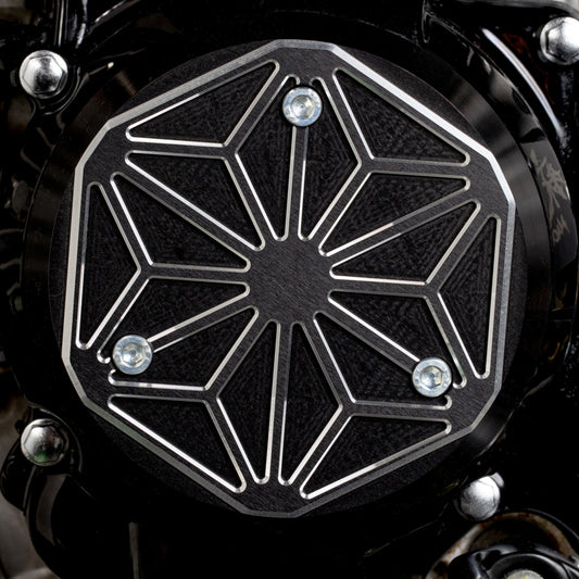 MACH ENGINE SIDE COVER - BLACK - KLX110L