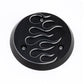 FLAMES ENGINE SIDE COVER - BLACK - KLX110L