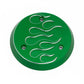FLAMES ENGINE SIDE COVER - GREEN - KLX110L