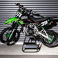 FLAMES CAM COVER - BLACK - KLX110L
