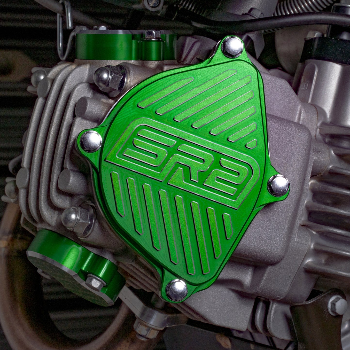 SR2 CAM COVER - GREEN - KLX110L