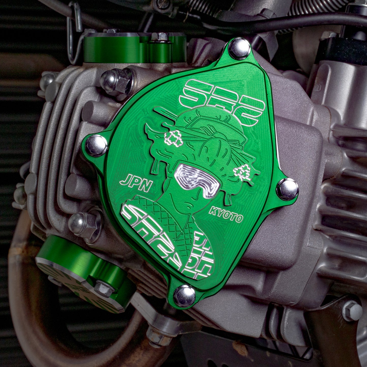 JDM CAM COVER - GREEN - KLX110L